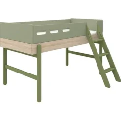 FLEXA Popsicle Halbhohes Bett Mit Schrägleiter Kiwi -Kinder Haushaltswaren Geschäft xhfbnmxkjiu7n80n18ywwdpdp5ru