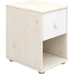 FLEXA Classic Kommode Mit 1 Schublade Mattweiß/Lack Weiß