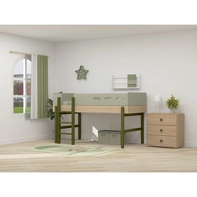 FLEXA Popsicle Halbhohes Bett Mit Senkrechter Leiter Kiwi 6 FLEXA Popsicle Halbhohes Bett Mit Senkrechter Leiter Kiwi – Bild 6