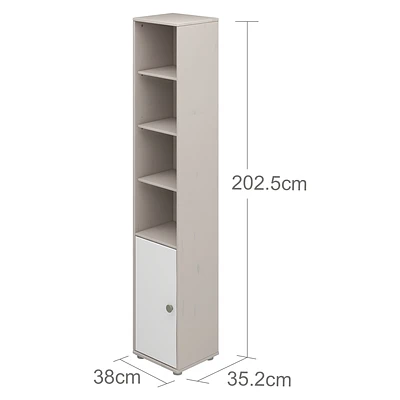 FLEXA Classic Regal Hoch Mit 1 Türe U. 4 Böden Grau/Lack Weiß/grün Sale 4 FLEXA Classic Regal Hoch Mit 1 Türe U. 4 Böden Grau/Lack Weiß/grün Sale – Bild 4