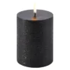 UYUNI LED Kerze Rustic 7,8x10 Cm Forest Black