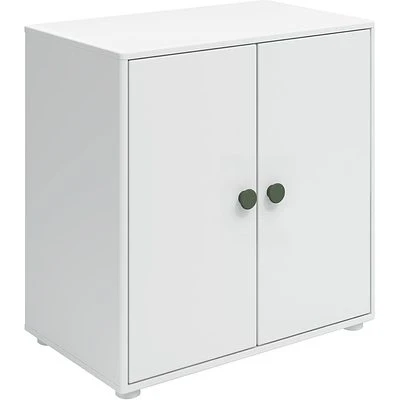 FLEXA Roomie Kommode Mit 2 Türen Weiß/dunkelgrün 3 FLEXA Roomie Kommode Mit 2 Türen Weiß/dunkelgrün – Bild 3