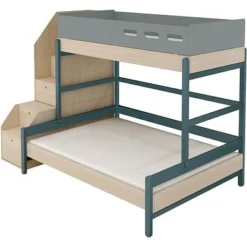 FLEXA Popsicle Familienbett Mit Treppe Blueberry