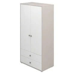 FLEXA Classic Kleiderschrank Mit 2 Türen U. 2 Schubladen Grau/Lack Weiß/grün -Kinder Haushaltswaren Geschäft yq2f35mi0zlostzx8fbmte6i5bzl