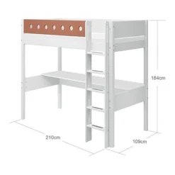 FLEXA White Hochbett Mit Schreibtisch 90x200 Cm Mit Senkrechter Leiter Weiß/rotviolett 10 FLEXA White Hochbett Mit Schreibtisch 90x200 Cm Mit Senkrechter Leiter Weiß/rotviolett -Kinder Haushaltswaren Geschäft yqcnnffkyh2f3mbi7gwbsj8mi81j