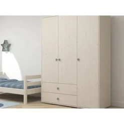 FLEXA Classic Kleiderschrank Mit 3 Türen U. 2 Schubladen Mattweiß/blau 14 FLEXA Classic Kleiderschrank Mit 3 Türen U. 2 Schubladen Mattweiß/blau -Kinder Haushaltswaren Geschäft ytw2bjzngefwayasuvp3fu2cwta9