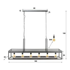 Rubjerg Design Hängeleuchte Decorate Mit 6 Leuchten Metall Schwarz -Kinder Haushaltswaren Geschäft yu3iv1ztq2kqq9wj68c32budtizg