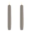 UYUNI LED Stabkerze (2 Stück) Smooth 2,3x15 Cm Sandstone