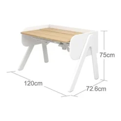 FLEXA Woody Nor Schreibtisch Eiche/weiß -Kinder Haushaltswaren Geschäft yxzthd4flejua1nhlprtelvy02wz