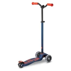 Micro Scooter Maxi Micro Deluxe Pro LED Navy Red -Kinder Haushaltswaren Geschäft yztdci2emlfwnqg67rizxlv4j0ag