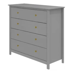 FLEXA Luna Kommode Mit 4 Schubladen Grau