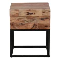 Rubjerg Design Nachttisch Mill Mit 1 Schublade Metall/Akazie Massiv Gesandstrahlt -Kinder Haushaltswaren Geschäft zennw2y6udyudiikwdr2r0hi37ou